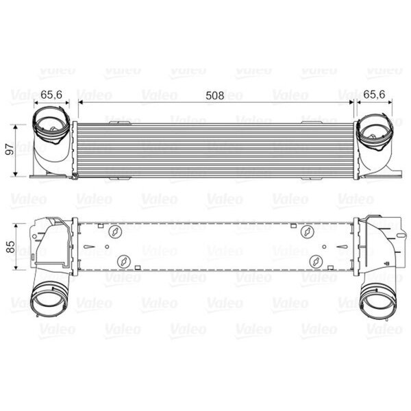 VALEO 818553 Ladeluftkühler