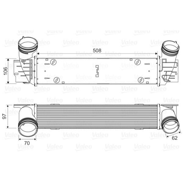 VALEO 818594 Ladeluftkühler