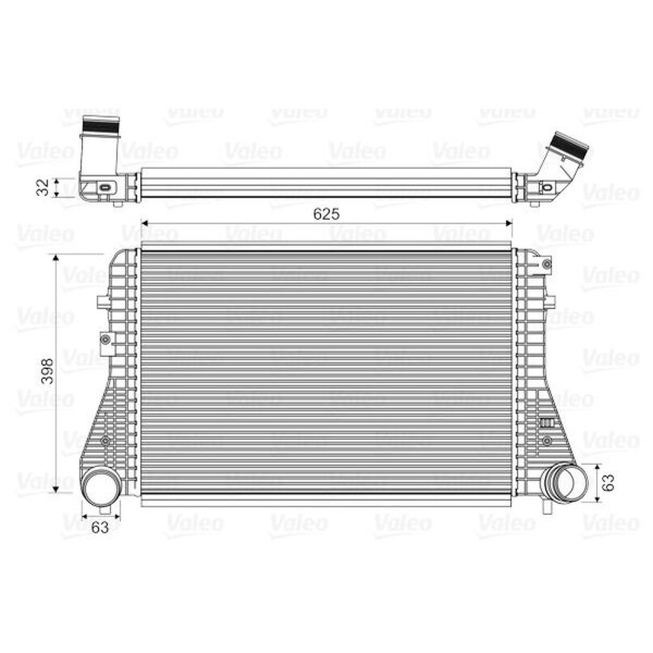 VALEO 818674 Ladeluftkühler