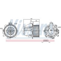 NISSENS 87281 Innenraumgebläse