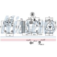 NISSENS 89311 Kompressor, Klimaanlage