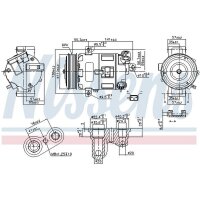 NISSENS 89400 Kompressor, Klimaanlage