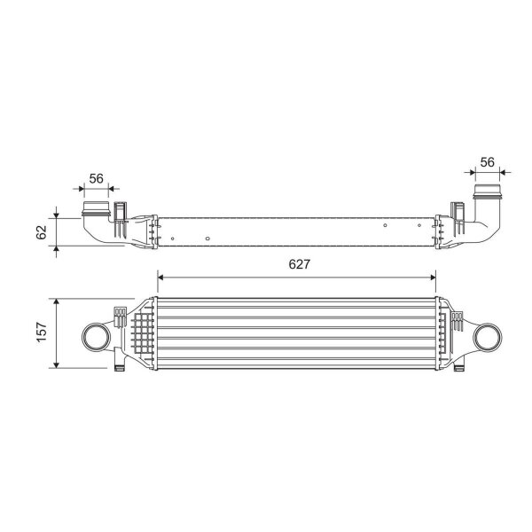 VALEO 818624 Ladeluftkühler