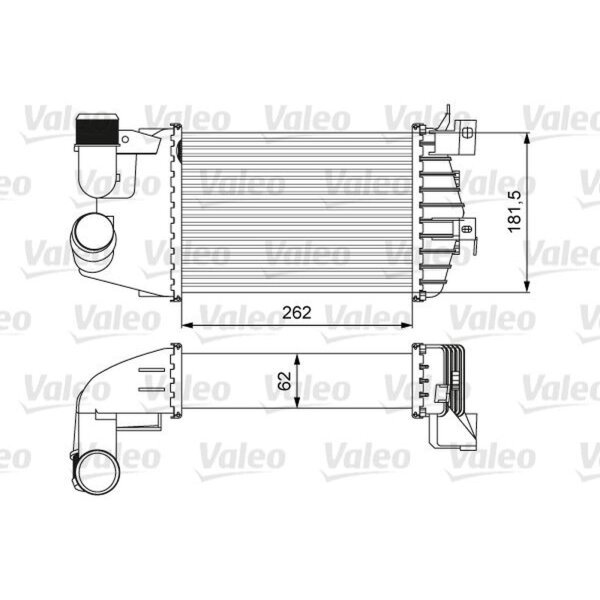 VALEO 818627 Ladeluftkühler