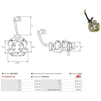 AS-PL SBH1039S Halter, Kohlebürsten