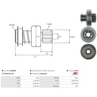 AS-PL SD3046P Freilaufgetriebe, Starter