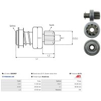 AS-PL SD6096P Freilaufgetriebe, Starter