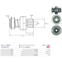 AS-PL SD9152P Freilaufgetriebe, Starter
