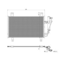 NRF 350361 Kondensator, Klimaanlage