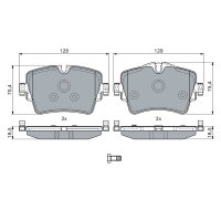 BOSCH 0 986 494 940 Bremsbelagsatz, Scheibenbremse