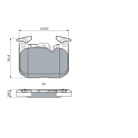 BOSCH 0 986 494 947 Bremsbelagsatz, Scheibenbremse