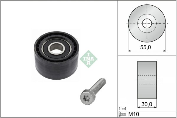 Schaeffler INA 532 0874 10 Umlenk-/Führungsrolle, Zahnriemen