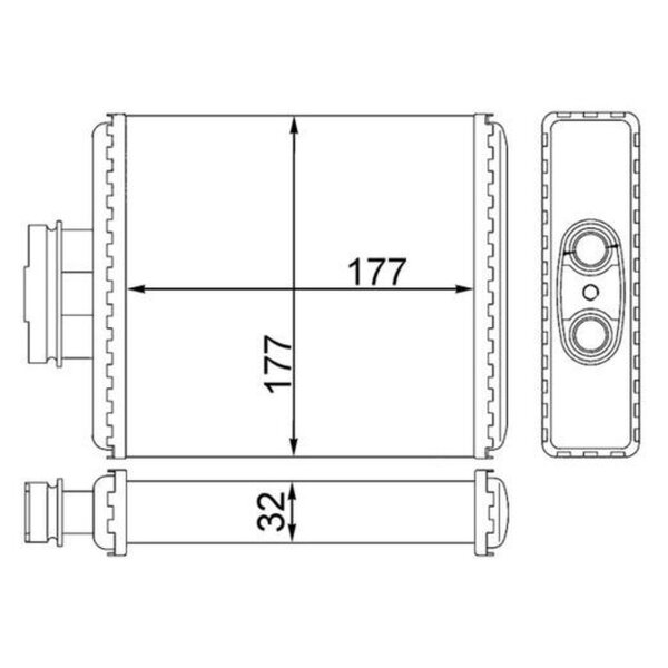 MAHLE AH 75 000S Wärmetauscher, Innenraumheizung