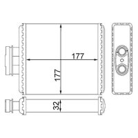 MAHLE AH 75 000S Wärmetauscher, Innenraumheizung