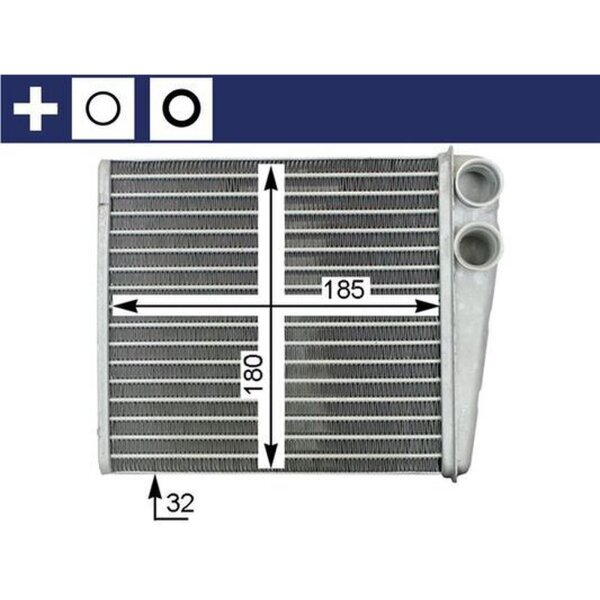 MAHLE AH 208 000S Wärmetauscher, Innenraumheizung