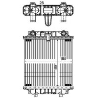 MAHLE CR 1202 000P Kühler, Motorkühlung