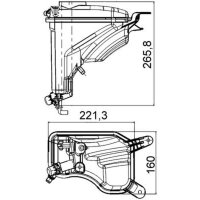 MAHLE CRT 207 000S Ausgleichsbehälter, Kühlmittel