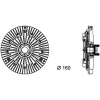 MAHLE CFC 58 000P Kupplung, Kühlerlüfter