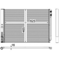 MAHLE AC 567 000P Kondensator, Klimaanlage