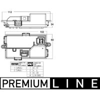 MAHLE ABR 68 000P Regler, Innenraumgebläse