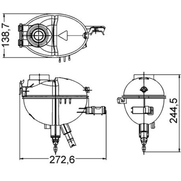 MAHLE CRT 209 000S Ausgleichsbehälter, Kühlmittel