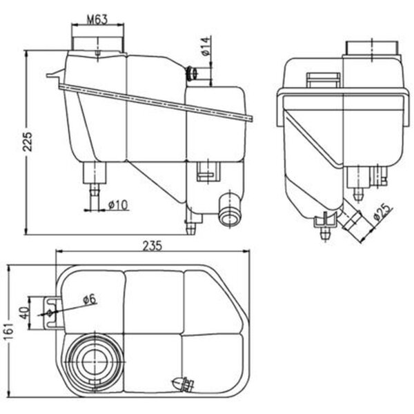 MAHLE CRT 202 000S Ausgleichsbehälter, Kühlmittel