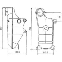 MAHLE CRT 119 000S Ausgleichsbehälter, Kühlmittel