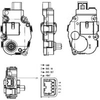 MAHLE AA 18 000P Stellelement, Mischklappe