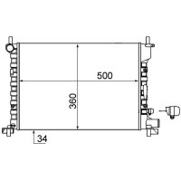 MAHLE CR 381 000S Kühler, Motorkühlung
