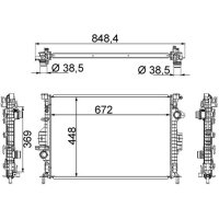 MAHLE CR 1748 000S Kühler, Motorkühlung