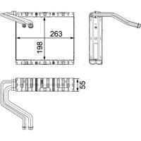 MAHLE AE 85 000P Verdampfer, Klimaanlage