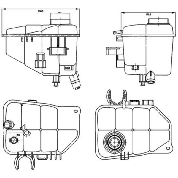 MAHLE CRT 126 000S Ausgleichsbehälter, Kühlmittel