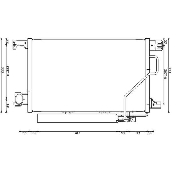 MAHLE AC 662 000S Kondensator, Klimaanlage