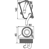MAHLE CLC 24 000P Ölkühler, Motoröl