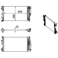 MAHLE CR 1173 000P Kühler, Motorkühlung
