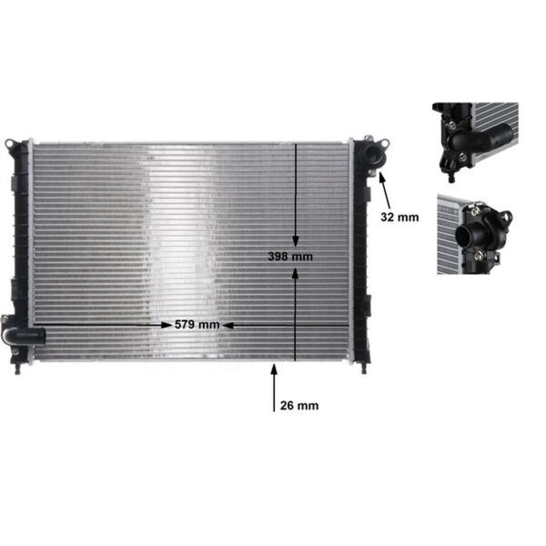 MAHLE CR 983 000S Kühler, Motorkühlung