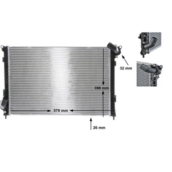 MAHLE CR 984 000S Kühler, Motorkühlung
