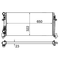 MAHLE CR 2057 000S Kühler, Motorkühlung