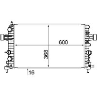 MAHLE CR 1091 000S Kühler, Motorkühlung