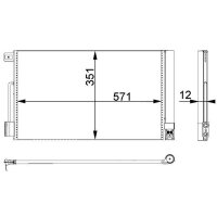 MAHLE AC 367 000P Kondensator, Klimaanlage