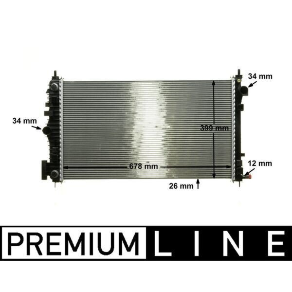 MAHLE CR 1101 000P Kühler, Motorkühlung