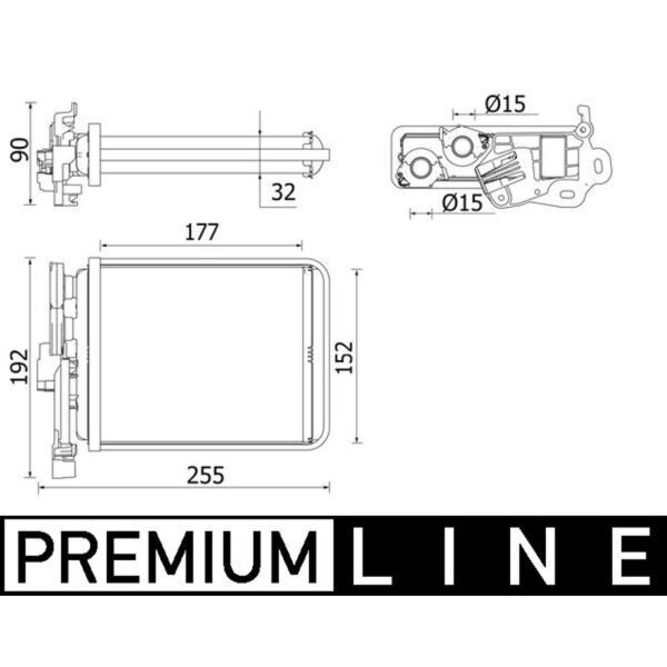 MAHLE AH 38 000P Wärmetauscher, Innenraumheizung