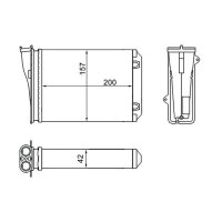 MAHLE AH 274 000S Wärmetauscher, Innenraumheizung