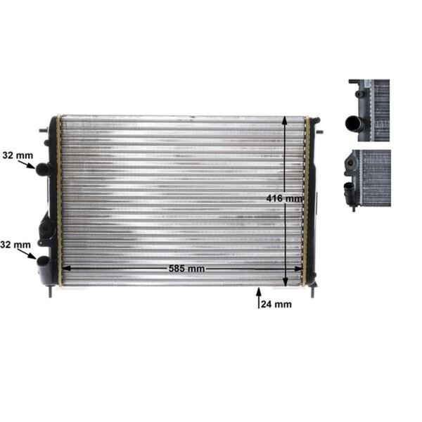 MAHLE CR 493 000S Kühler, Motorkühlung