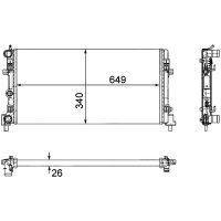 MAHLE CR 1096 000P Kühler, Motorkühlung