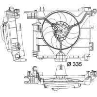 MAHLE CFF 211 000P Lüfter, Motorkühlung