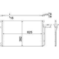 MAHLE AC 551 001S Kondensator, Klimaanlage