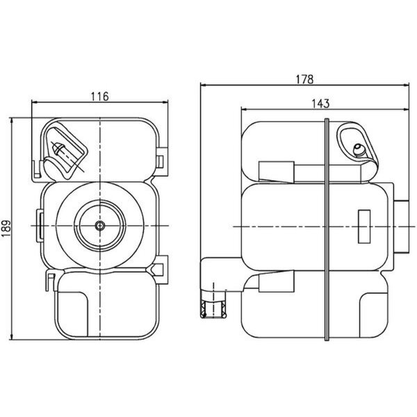 MAHLE CRT 206 000S Ausgleichsbehälter, Kühlmittel
