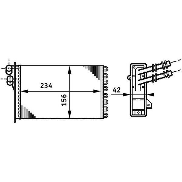 MAHLE AH 72 000S Wärmetauscher, Innenraumheizung