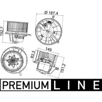 MAHLE AB 148 000P Innenraumgebläse